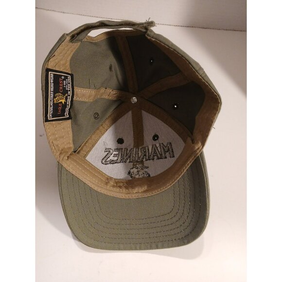 USMC Green Adjustable Hat Eagle Crest One Size Fits Most H6 - Picture 7 of 7